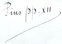 His Holiness' Signature